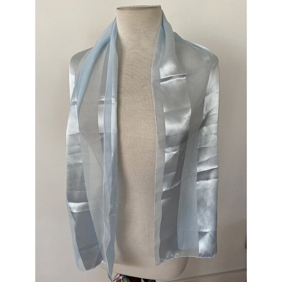 Baby Blue Dress Scarf Shawl Cover Up Women’s Girl’s - Picture 2 of 7